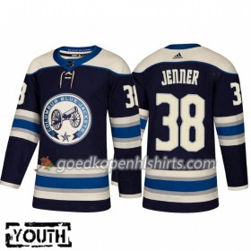 Columbus Blue Jackets Boone Jenner 38 Adidas 2018-2019 Alternate Authentic Shirt - Kinderen